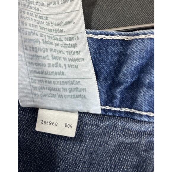 Carhartt Mens Carpenter Jeans Blue 36x30 Dungaree Fit Blue Denim Work B13 DST - Picture 7 of 10